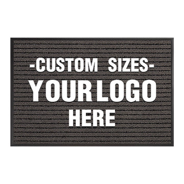 Custom Logo Floor Mats - Aimissk  Black Yast