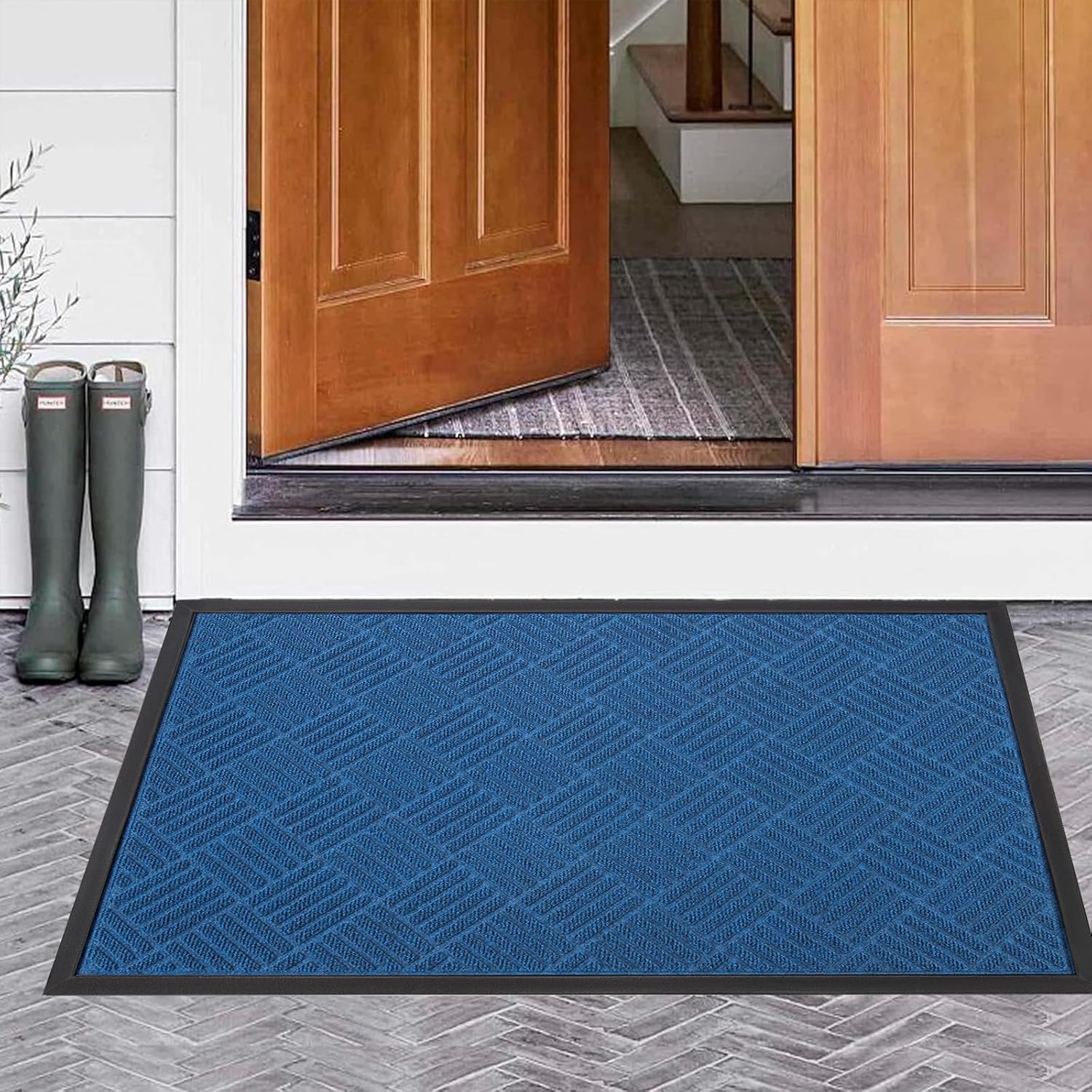 Aimissk US-02 Blue All-Weather Doormat