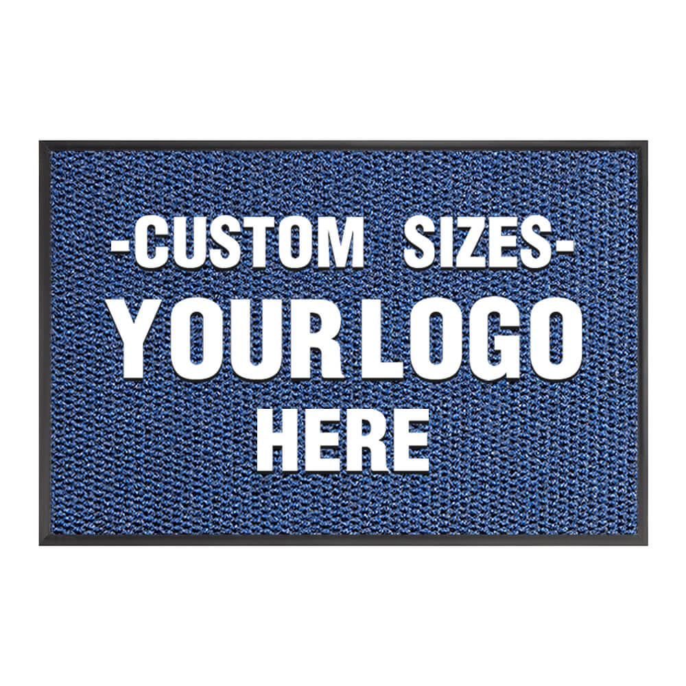 Custom Logo Floor Mats - Aimissk Blue Yashow