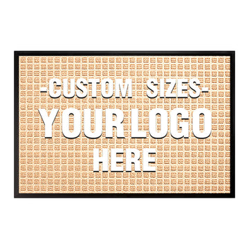 Custom Logo Floor Mats - Aimissk Beige Jsmart