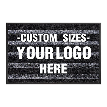 Custom Logo Floor Mats - Aimissk Black Yaja