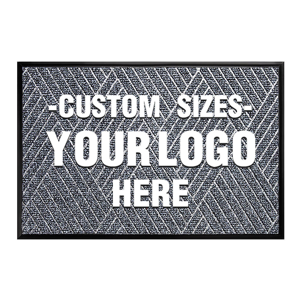 Custom Logo Floor Mats - Aimissk Gray Yasul