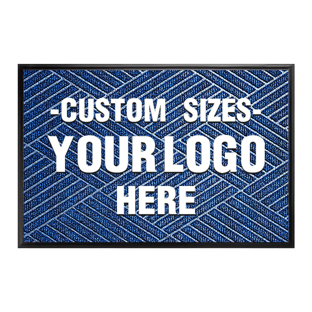 Custom Logo Floor Mats - Aimissk Blue Yasul