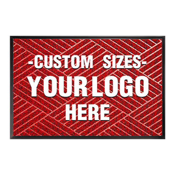 Custom Logo Floor Mats - Aimissk Red Yasul