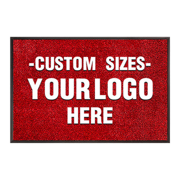 Custom Logo Floor Mats - Aimissk Red Yamok